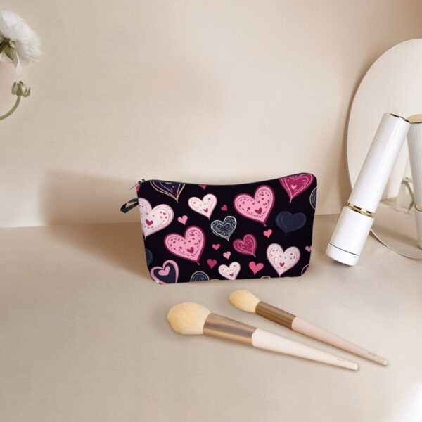 Wholesale Valentine's Day Love Printed Polyester Makeup Bag