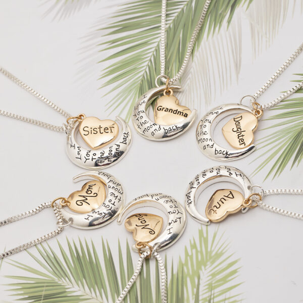 Wholesale Alloy Mother's Day Love Pendant I Love You Mom Necklace