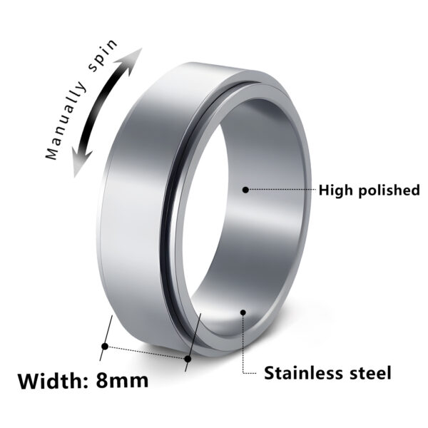 Wholesale Titanium Steel  Mens Rings