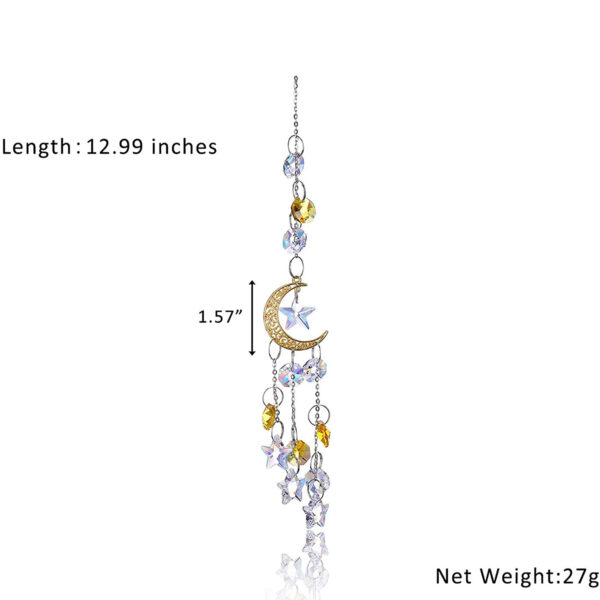 Wholesale Suncatcher Moon Star Crystal Sun Decoration