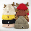 Wholesale Christmas Hat Winter Plush Warm Knitted Hat Cute Antler Beanie