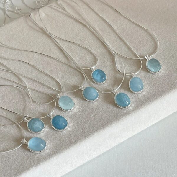 O1CN01XpSgsJ1G8lkuhmQcK_2210040900578-0-cib Wholesale Aquamarine Silver Necklaces