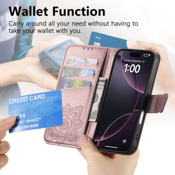 Wholesale PU Flip Butterfly Embossed Phone Case