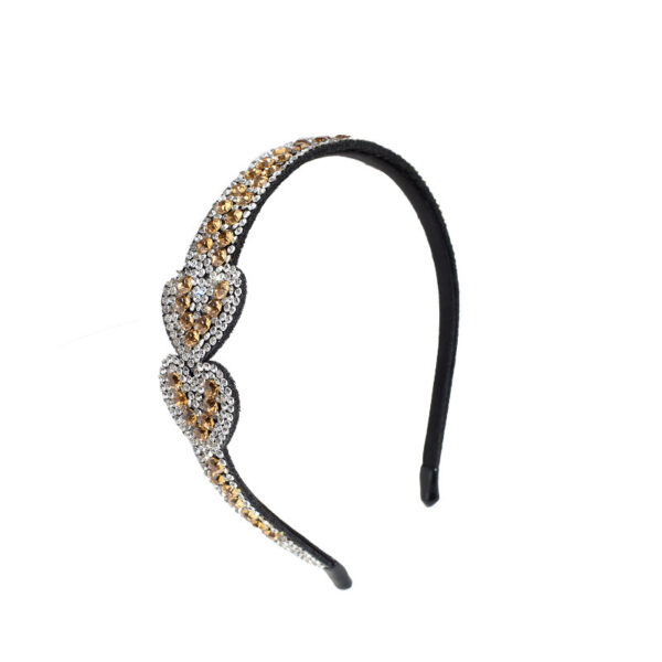 Wholesale Rhinestone Heart Headband Rhinestone