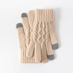 #Twisted diamond beige / Acrylic