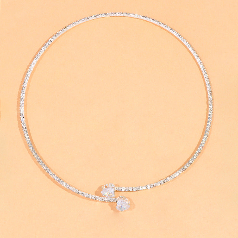Wholesale Heart Shiny Alloy Necklaces