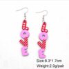 Wholesale Valentine's Day LOVE Love Wooden Earrings