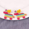 Wholesale Fashion Dragonfly Heart Rainbow Horse Acrylic Earrings