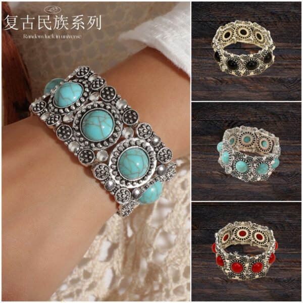 O1CN01XzWqcn1Xx0jCSwMTD_2208407172989-0-cib Wholesale Bohemian Ethnic Style Turquoise Bracelets