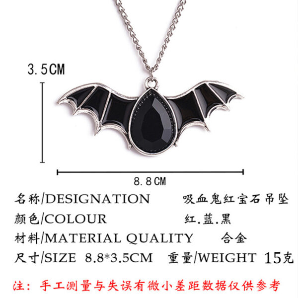 Wholesale Halloween Batpunk Pendant Sweaters Alloy Necklace