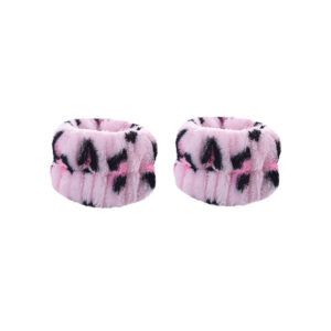 Pair of pink leopard print (3 stitches)