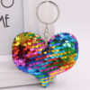 Wholesale Colorful Sequin Love Keychain