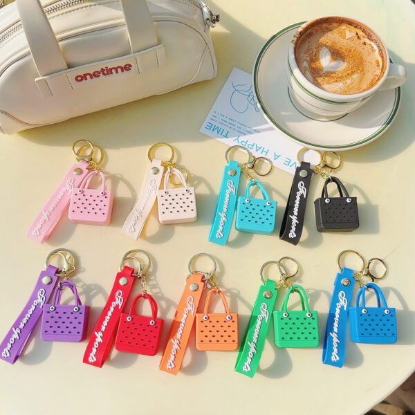 Wholesale Silicone Beach Hole Bag Keychain