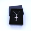 Wholesale Valentine's Day Pink Love Cross Diamond Alloy Necklace