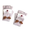 Wholesale Winter Children's Half-finger Flip Open Finger Half Warm Gloves
