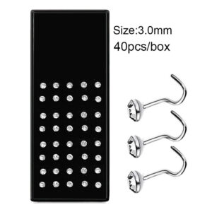 White 40/box 3.0 curved rod