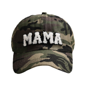 Camouflage-Cotton Embroidered mama Baseball Cap / Adjustable