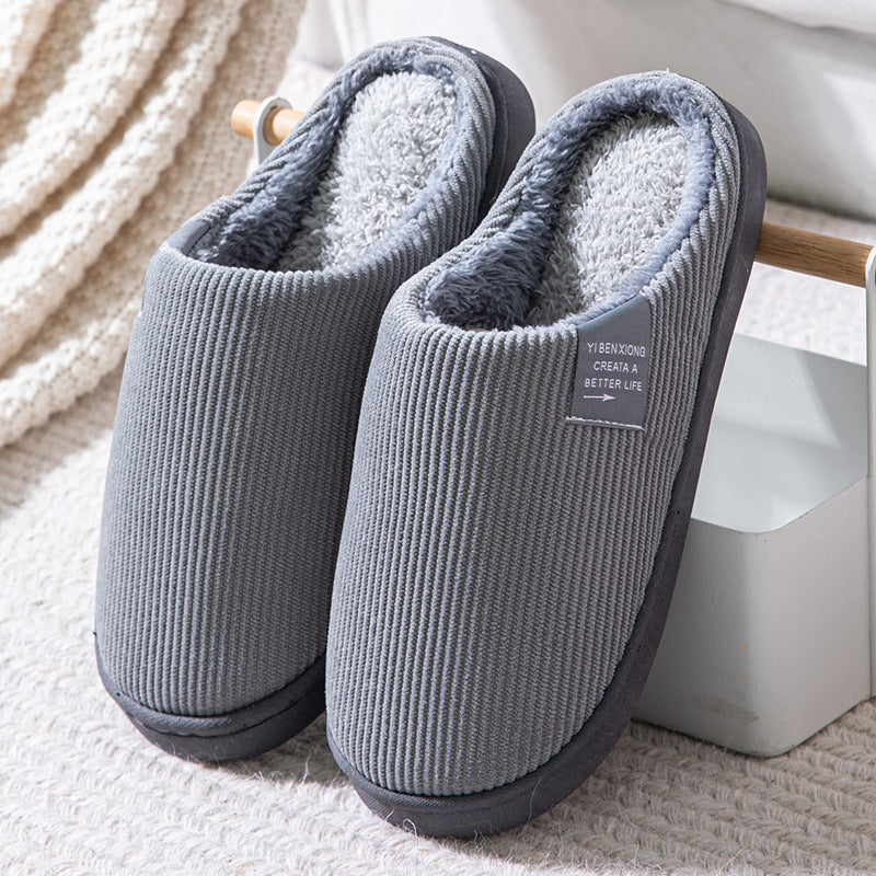 Wholesale Plush Thick Bottom Winter Non-slip Slippers
