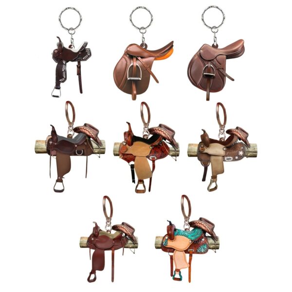 Wholesale Western Cowboy Saddle Acrylic Keychain