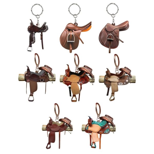 Wholesale Western Cowboy Saddle Acrylic Keychain