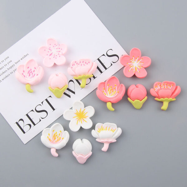 Wholesale Flower Stamens Resin Cream Glue Phone Case