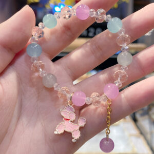 R12 Pink Teddy bracelet candy color