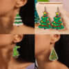 Wholesale Christmas Tree Series Earrings Cartoon Creative Christmas Star Earrings