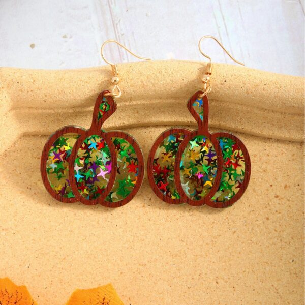Wholesale Thanksgiving Retro Pumpkin Easter Opening Screen Turkey Maple Leaf Acrylic Earrings
