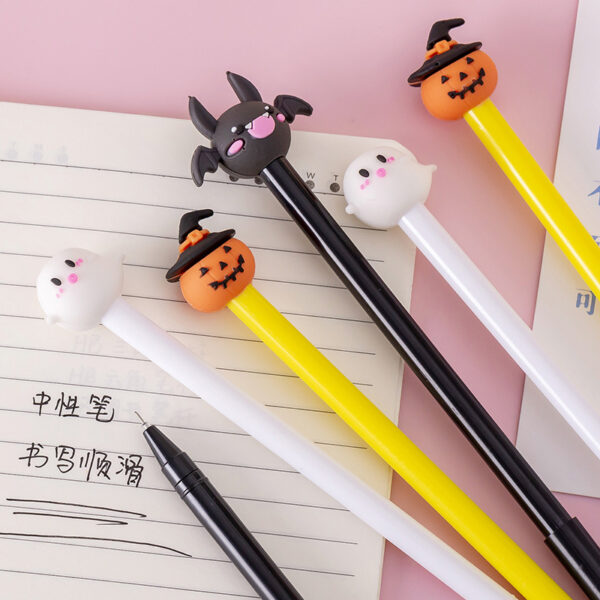 Wholesale Pumpkin Lantern Bat Ghost Halloween Plastic Gel Pen