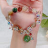 Wholesale Vintage Flower Crystal Beaded Bracelet
