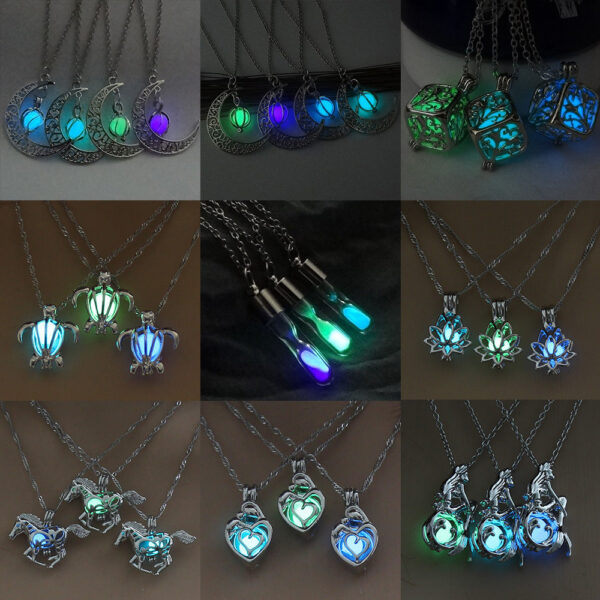 Wholesale Alloy Luminous Hollow Necklaces