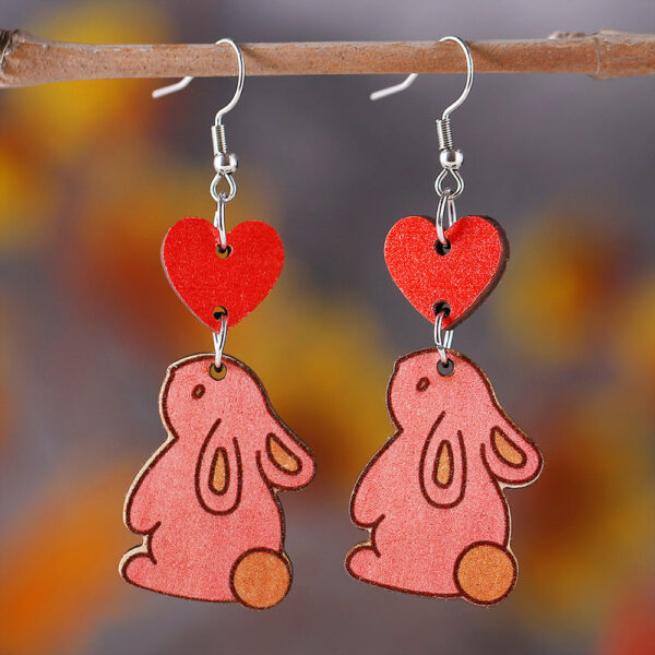 O1CN01YEAroL1ZzPxqeACPP__2214986983265-0-cib Wholesale Jewelry Easter Love Bunny Wooden Earrings