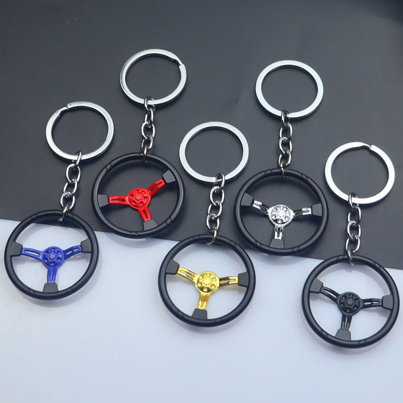 Wholesale Automobile Modification Steering Wheel Zinc Alloy Keychain