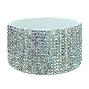 Ab silver diamond/silver cup cover