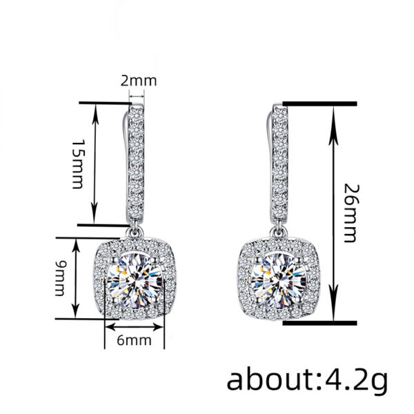 Wholesale Zirconia Micropaved Copper Earrings