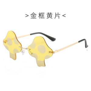 gold frame light yellow diaphragm