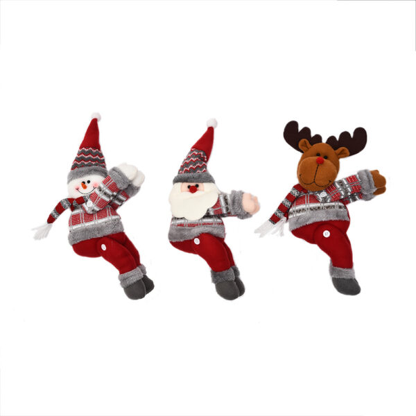 Wholesale Christmas Home Curtain Decoration Buckle Cartoon Doll Hug Buckle Decoration