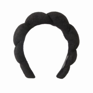 Black headband (towel velvet)