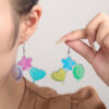 Wholesale Carved Sea Turtle Geometric Six-Piece Set Earrings