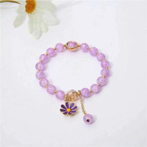 Purple burst bead [A small Daisy bracelet]]