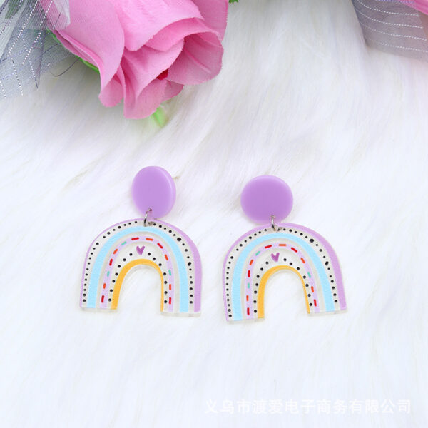 O1CN01YKPlIn1T3M2o0LTiP_2677772326-0-cib Wholesale Rainbow Collection Acrylic Earrings