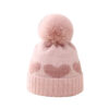 O1CN01YKs2P71p8mKs5wK2g_2206668985316-0-cib Wholesale Children's Winter Hat Fur Ball Knitted Hat Scarf Gloves Set