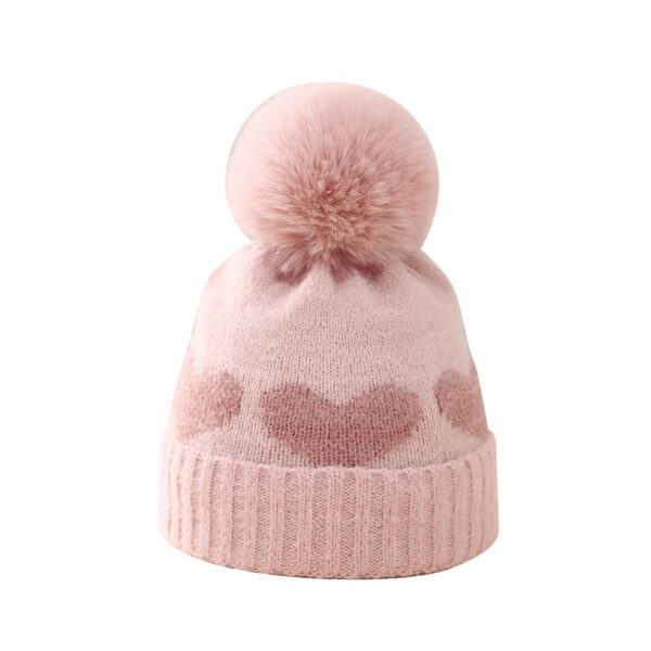 O1CN01YKs2P71p8mKs5wK2g_2206668985316-0-cib Wholesale Children's Winter Hat Fur Ball Knitted Hat Scarf Gloves Set