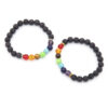 Wholesale Handmade Beaded Men's Volcanic Stone Bracelet