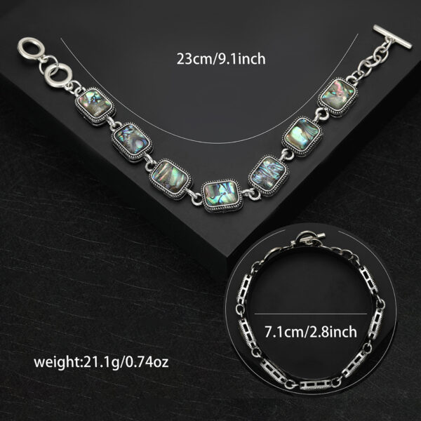 O1CN01YMzsDl2FAJs7Nchnf_2200558508839-0-cib Wholesale Rectangular Natural Abalone Shell Bracelet