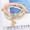 Wholesale Bohemian Devil Eye Heart Multilayer Glass Bracelet