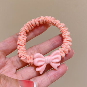 Pink Bow Hair ring