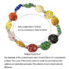 Wholesale Colorful Dried Flower Glaze DIY Elastic Bracelet