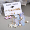 O1CN01YWCCsj29BKlV8qX3D_1007608029-0-cib Wholesale Acrylic Pearl Butterfly Asymmetrical Earrings