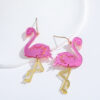O1CN01YYnLtE2D9HgGXNwTL_2216733868566-0-cib Wholesale Acrylic Flamingo Simple, Fashionable and Personalized Earrings